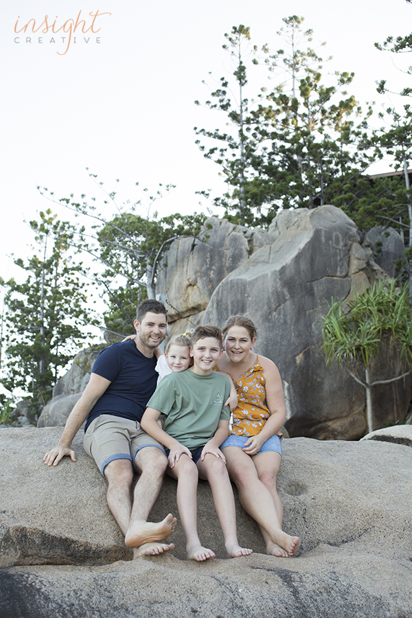 natural beach family photos shot by townsville photographer Megan Marano from Insight Creative 
