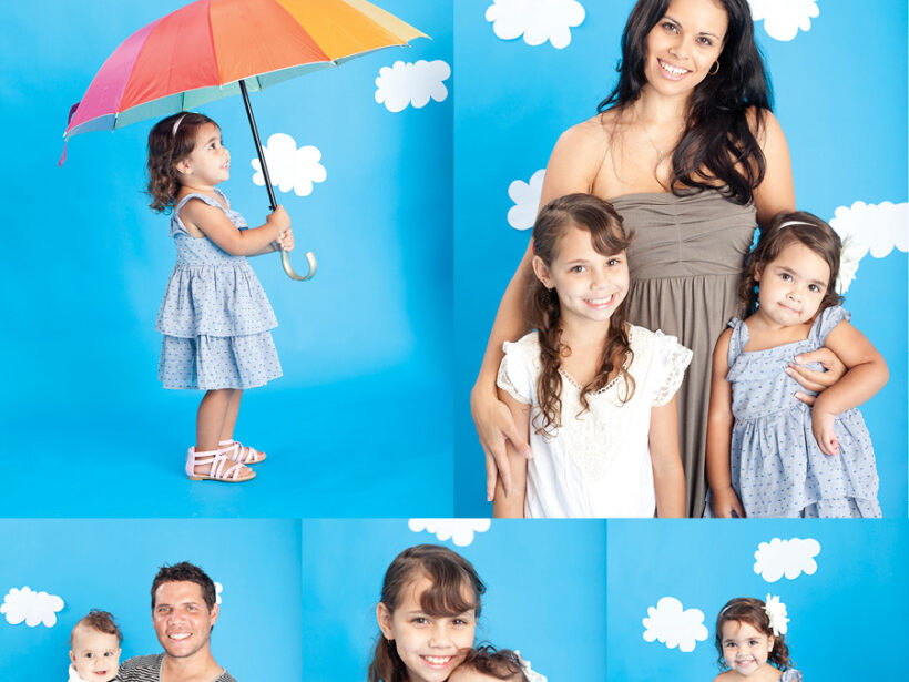 Family Photographer Townsville – Blue Studio Shoot